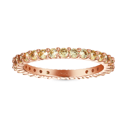 Gnoce Citrine Round-cut Statement Ring_1