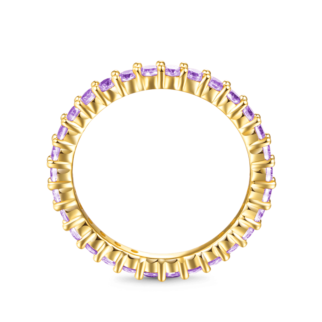 Gnoce Amethyst Round-cut Statement Ring_2