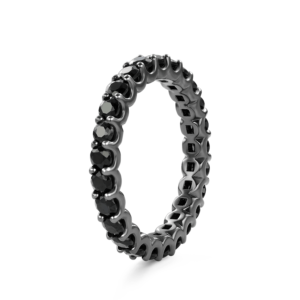 Gnoce Black Onyx Round-cut Ring_2
