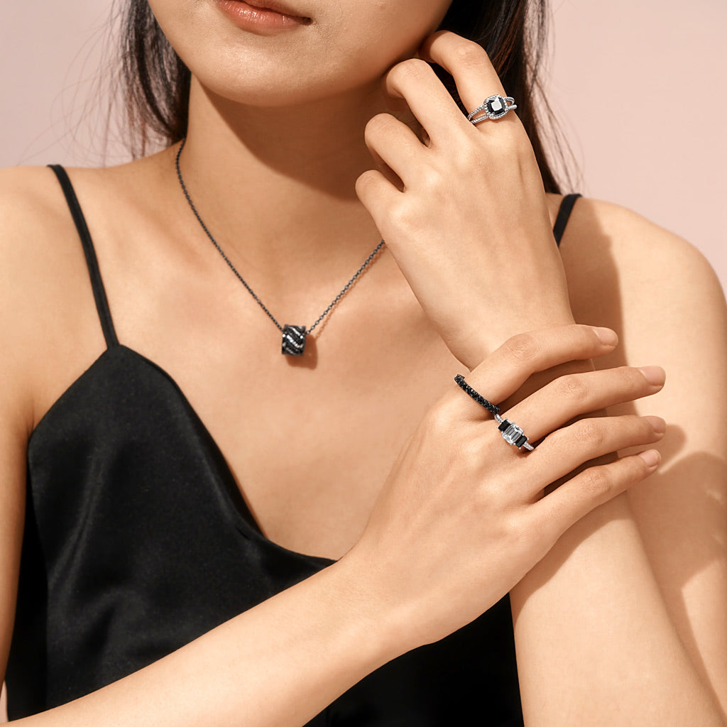 Gnoce Black Onyx Round-cut Ring_5