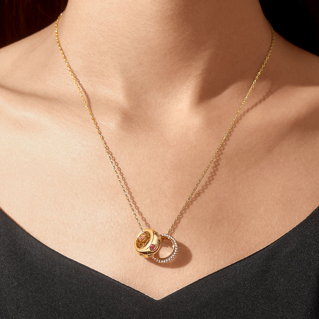 Gnoce Fancy Color Mixed Shape Vintage Necklace_5