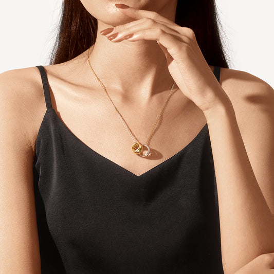 Gnoce Fancy Color Mixed Shape Necklace_6