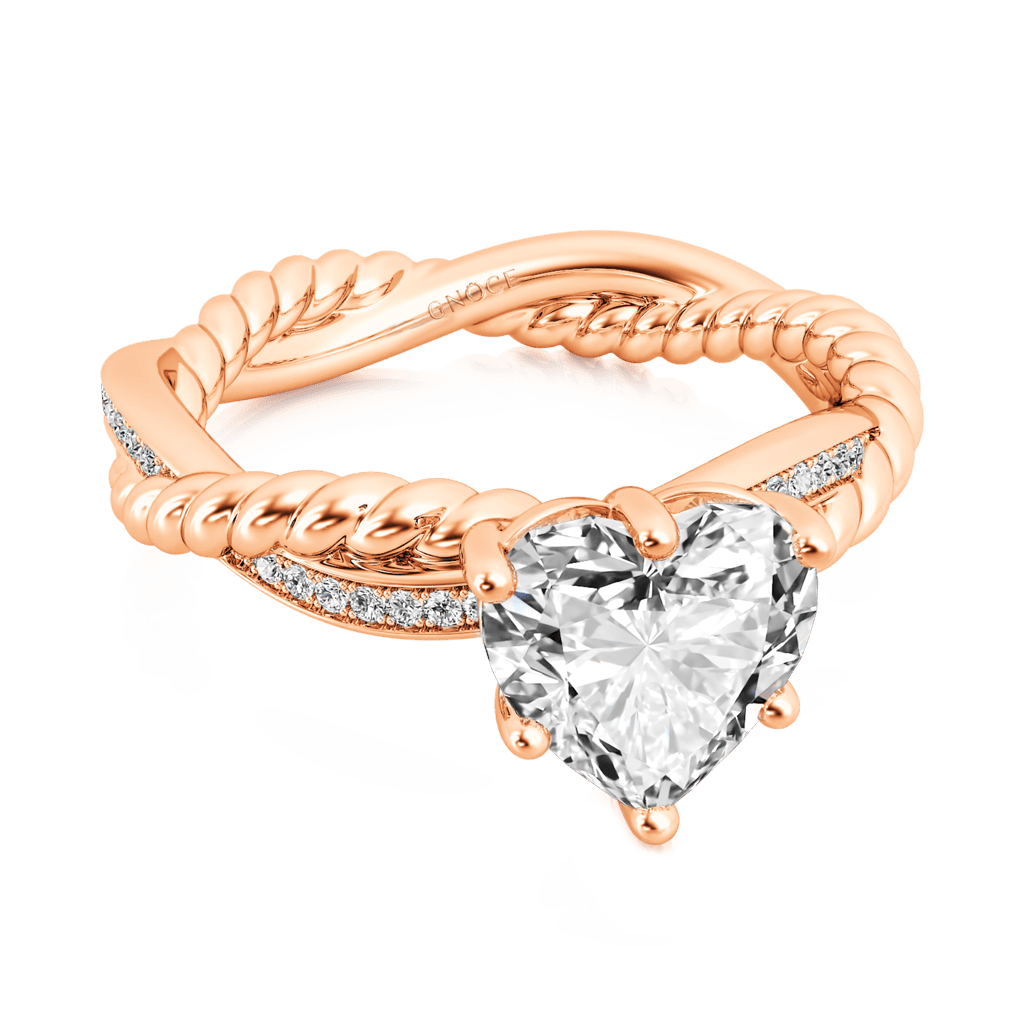 Gnoce Heart Twist Infinity Ring_2