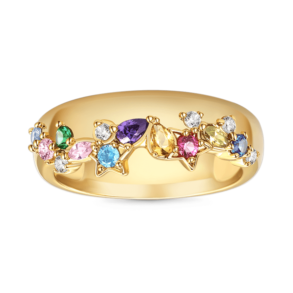 Gnoce Fancy Color Mixed Shape Ring_3