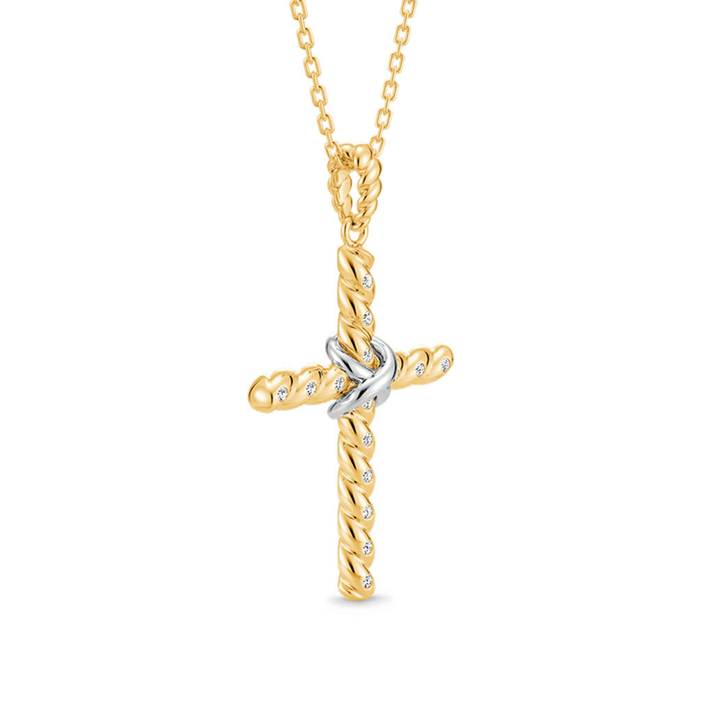 Gnoce Twisted Rope Cross Necklace_3