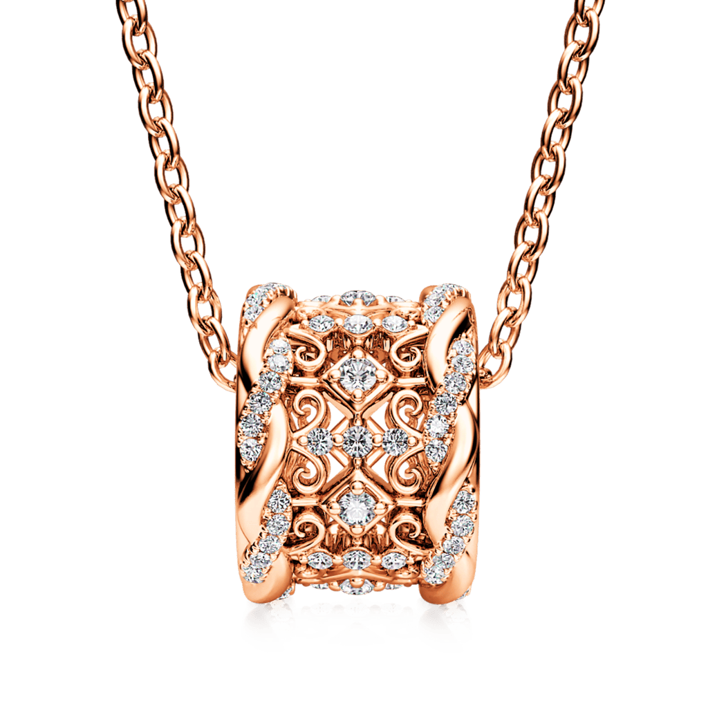 Gnoce Vintage Cross Twisted Drum Necklace_2