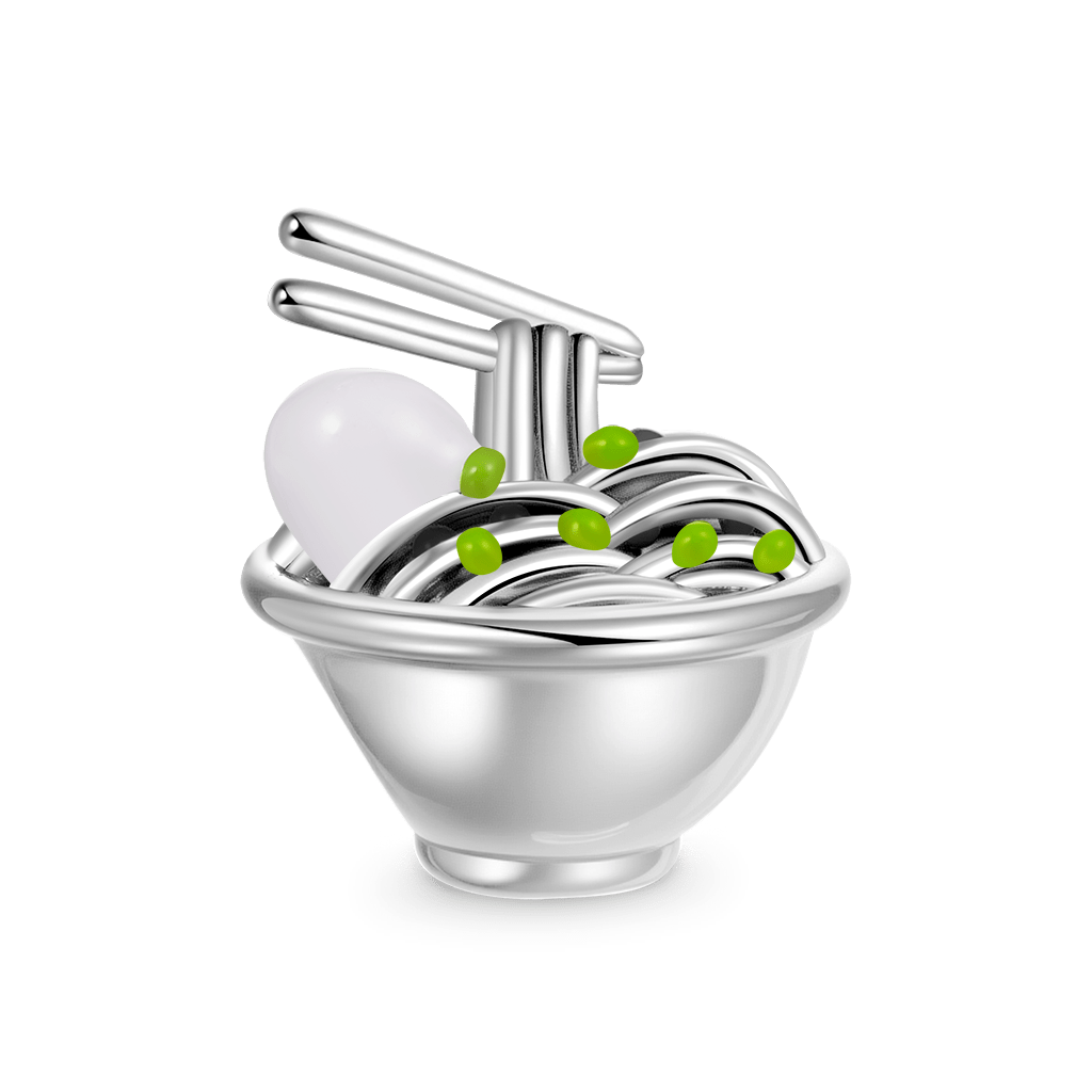 Gnoce Tonkotsu Ramen Soft-Boiled Egg Charm Platinum-plated Silver Blend_2