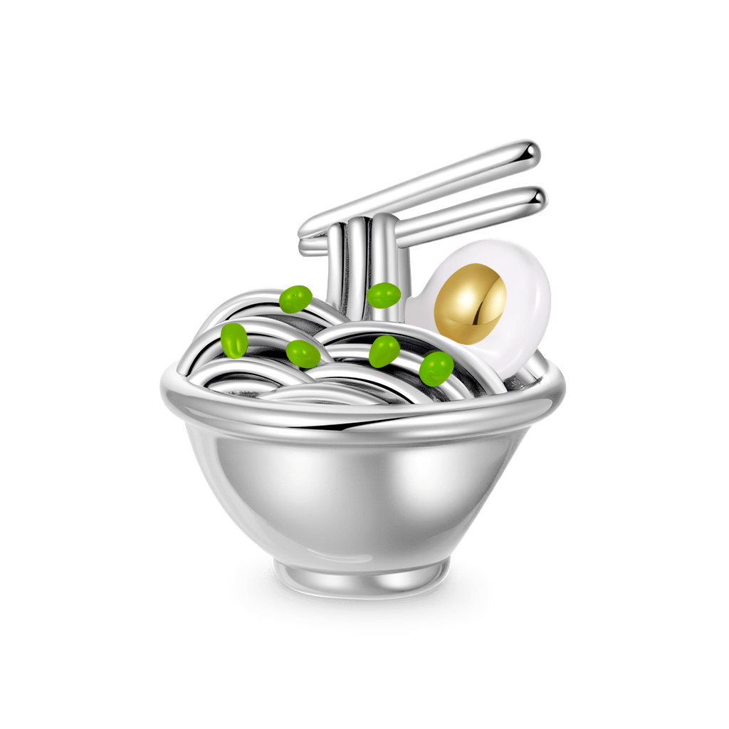 Gnoce Tonkotsu Ramen Soft-Boiled Egg Charm Platinum-plated Silver Blend_1