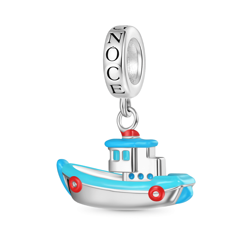 Gnoce Miniature Fishing Boat Pendant Dangle Charm_1