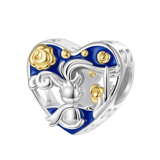 Gnoce Little Boy Looking up Sky Charm Platinum-plated Silver Blend_1