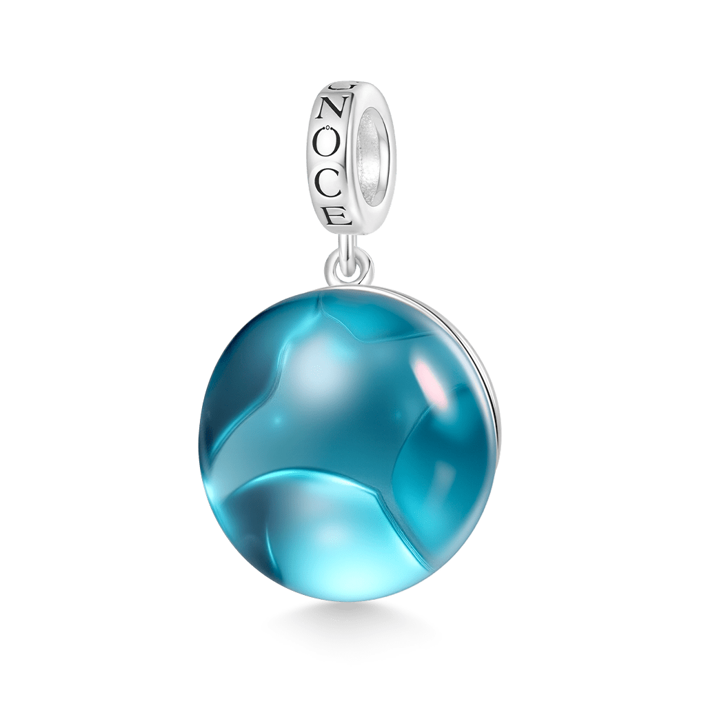 Gnoce Devil Rays Glass Projection Charm Platinum-plated Silver Blend_3