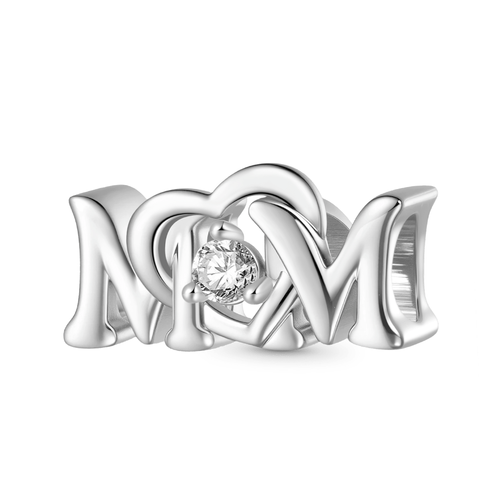 Gnoce Mother's Day Love Charm Platinum-plated Silver Blend_1