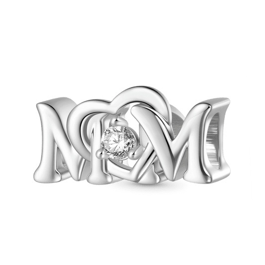 Gnoce Mother's Day Love Charm Platinum-plated Silver Blend_1