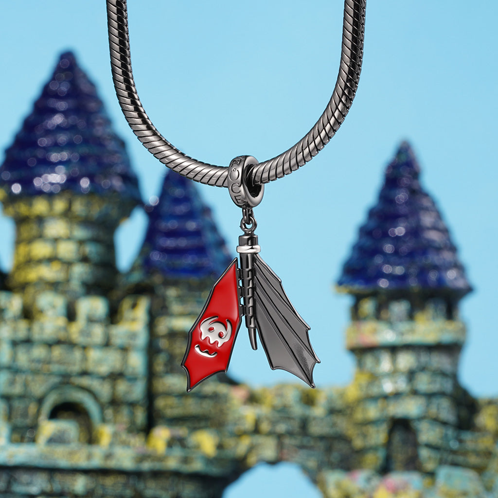 Gnoce How to Train Your Dragon Toothless Tail-wagging Pendant Dangle Charm_4