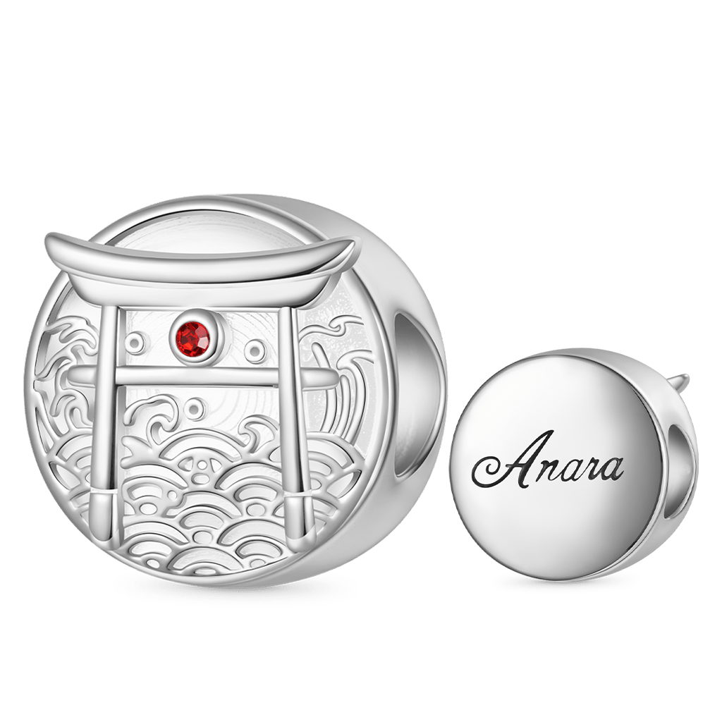 Gnoce Japanese Element Torii Engravable Charm_1
