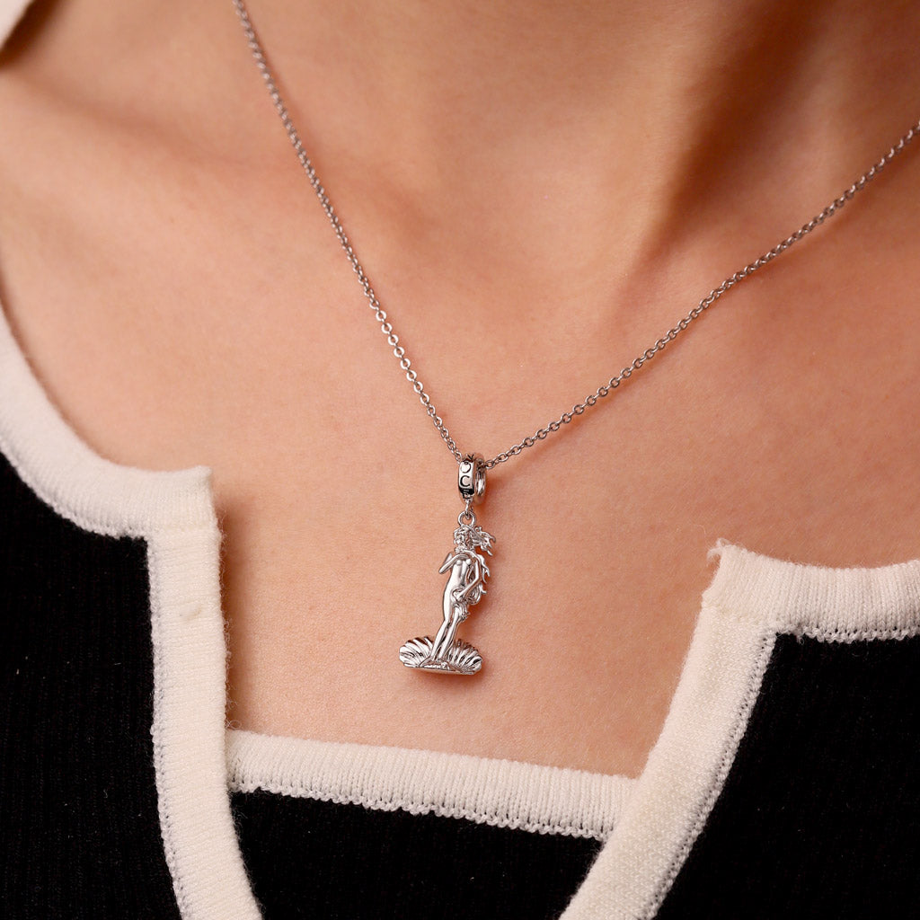 Gnoce Birth of Venus Charm Platinum-plated Silver Blend_4