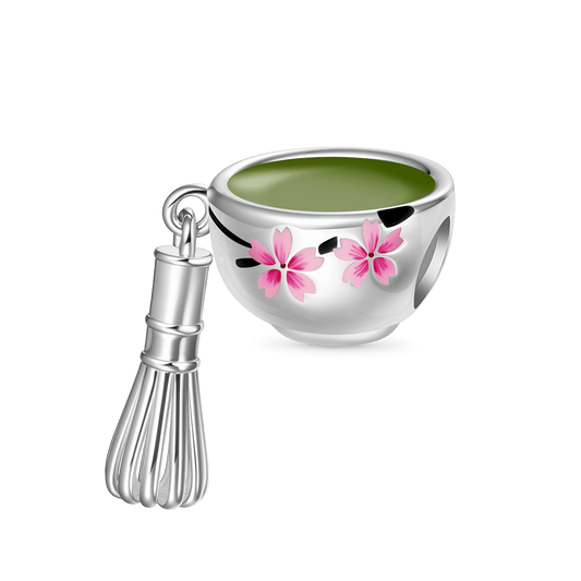 Gnoce Tea Ceremony Tools Matcha Whisk Charm Platinum-plated Silver Blend_1