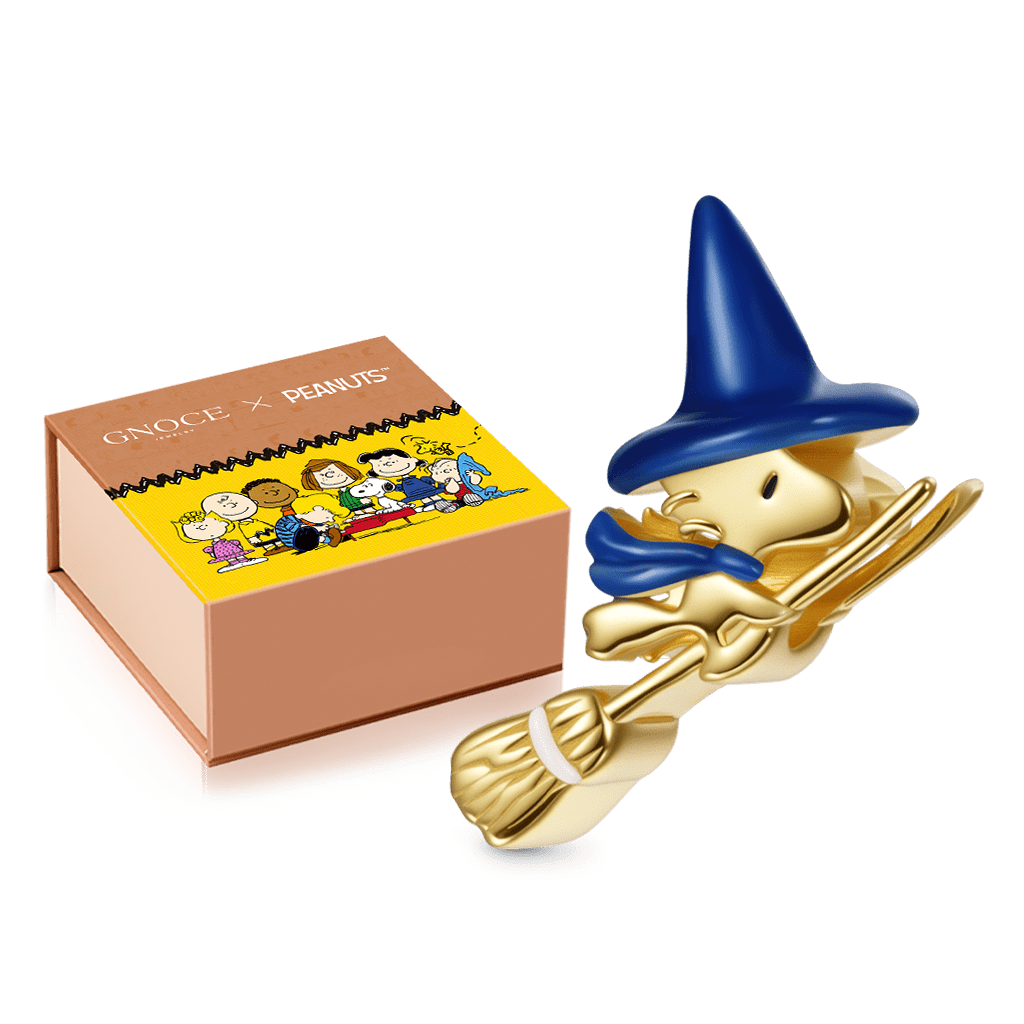 Gnoce Peanuts Woodstock Flying on Broom Glow-in-the-Dark Charm_2