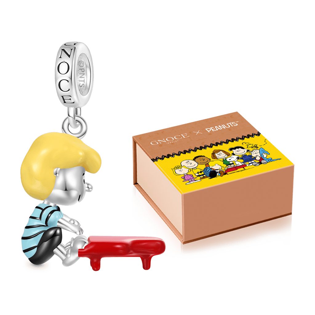 Gnoce Peanuts Schroeder Piano Pendant Dangle Charm_2