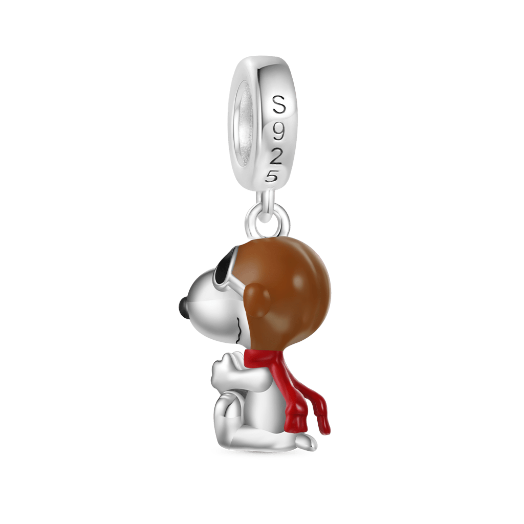 Gnoce Peanuts Ace Pilots Snoopy Pendant Dangle Charm_3