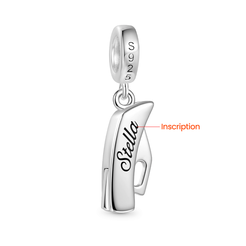 Gnoce Retractable Pocket Knife Engravable Charm Platinum-plated Silver Blend_3