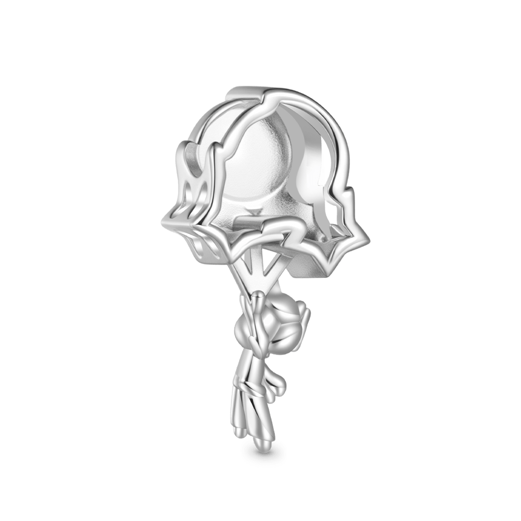 Gnoce Little Boy Glow-in-the-Dark Starry Sky Charm Platinum-plated Silver Blend_3