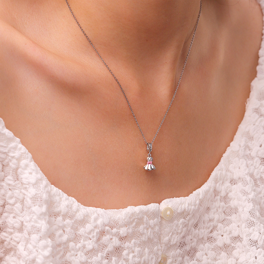 Gnoce Sunny Doll Charm Platinum-plated Silver Blend_6