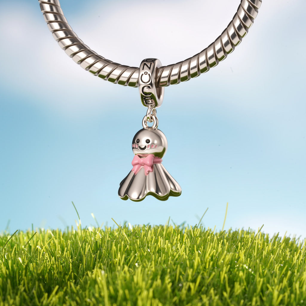 Gnoce Sunny Doll Charm Platinum-plated Silver Blend_4