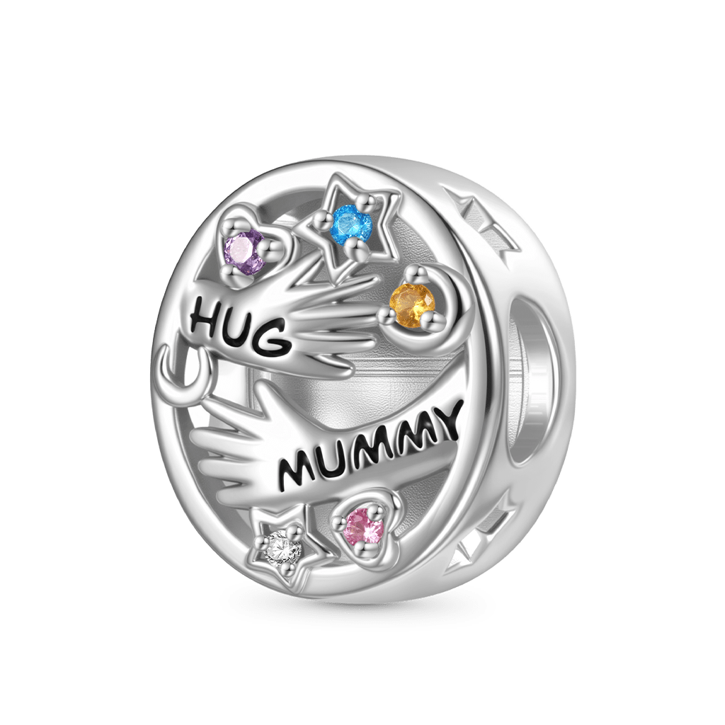 Gnoce HUG MUMMY Photo Charm Platinum-plated Silver Blend_3