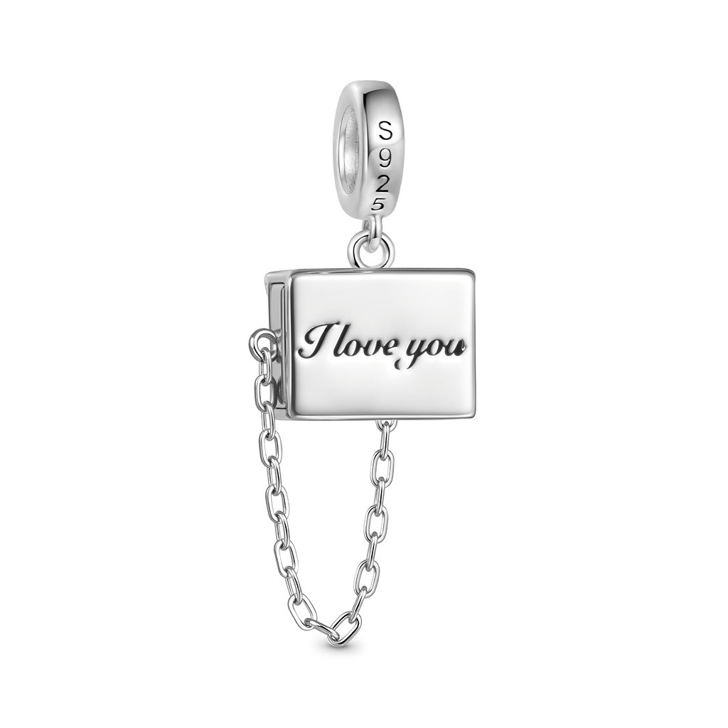 Gnoce Photo Secret Love Envelope Charm Platinum-plated Silver Blend_3