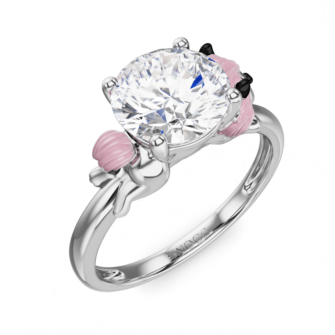 Gnoce Jinx Monster Embraces Moissanite Round Cut Ring_3