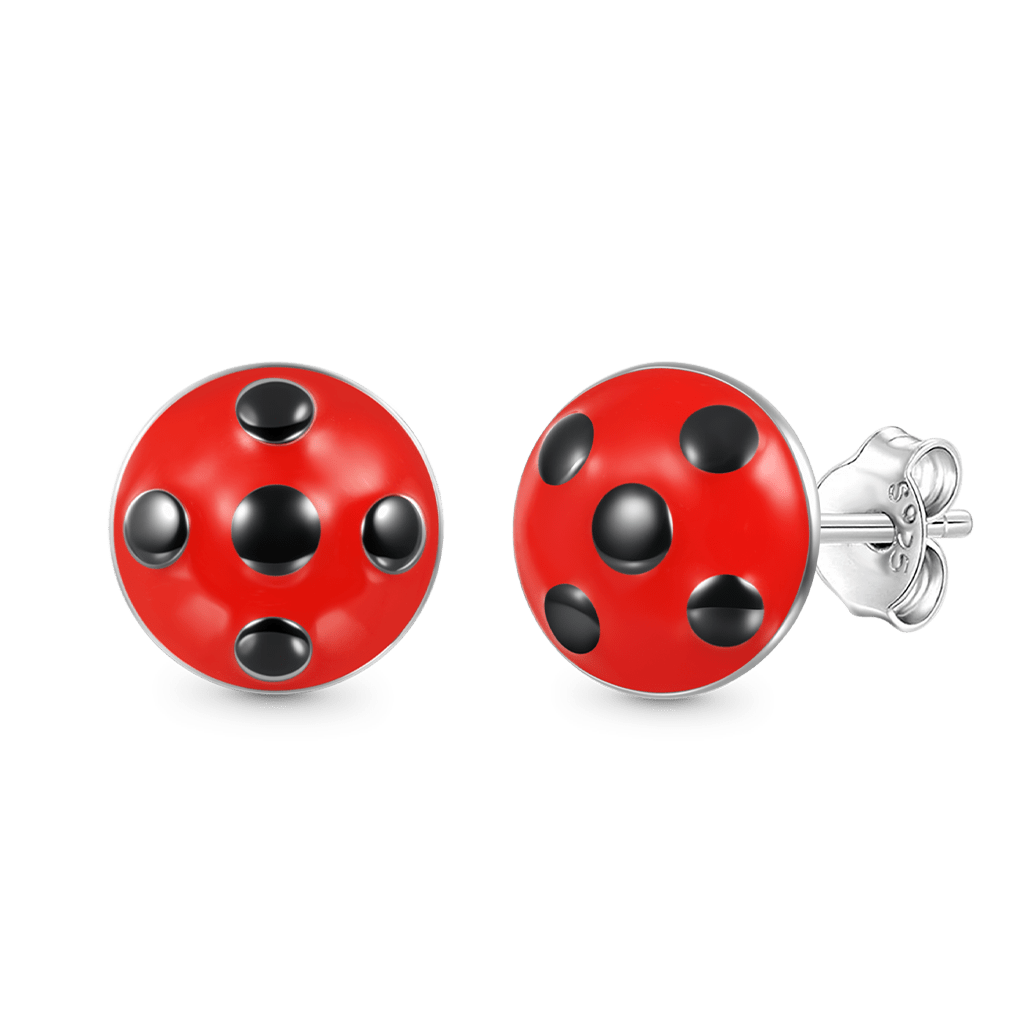 Gnoce Zag Heroez Miraculous - Ladybug Stud Earrings_1