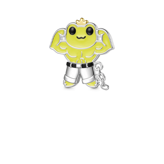 Gnoce Frog Magnetic Removable Pants Stopper Charm Platinum-plated Silver Blend_1