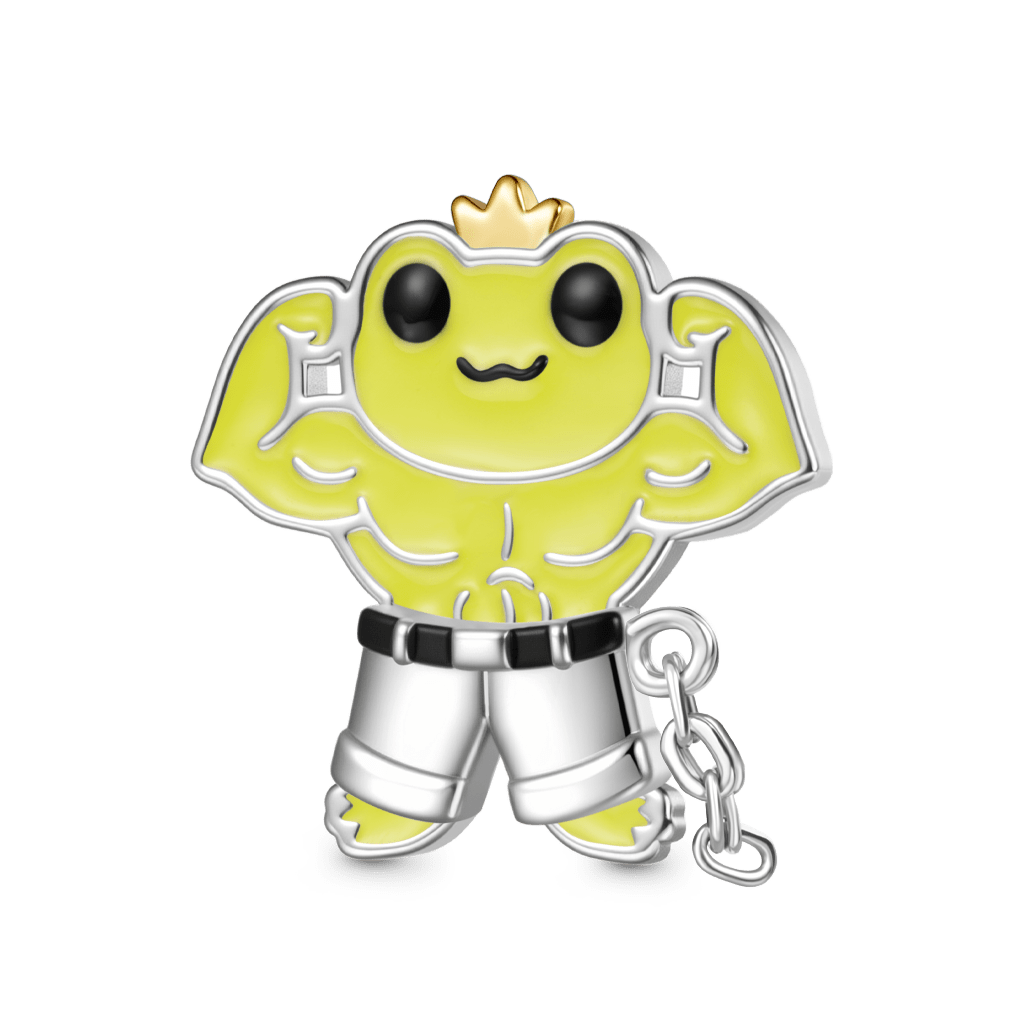 Gnoce Frog Magnetic Removable Pants Stopper Charm Platinum-plated Silver Blend_2