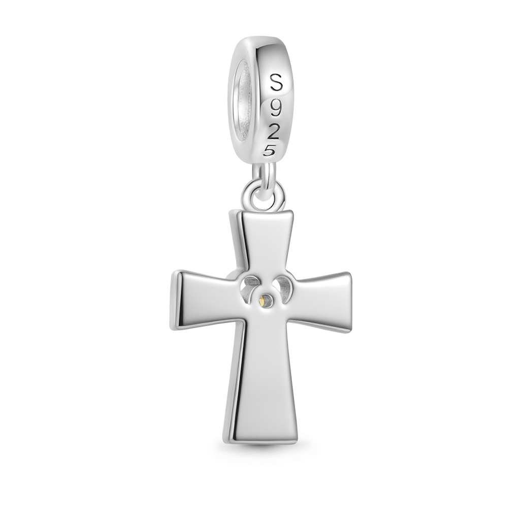 Gnoce Love Mom Cross Birthstone Pendant Dangle Charm_3