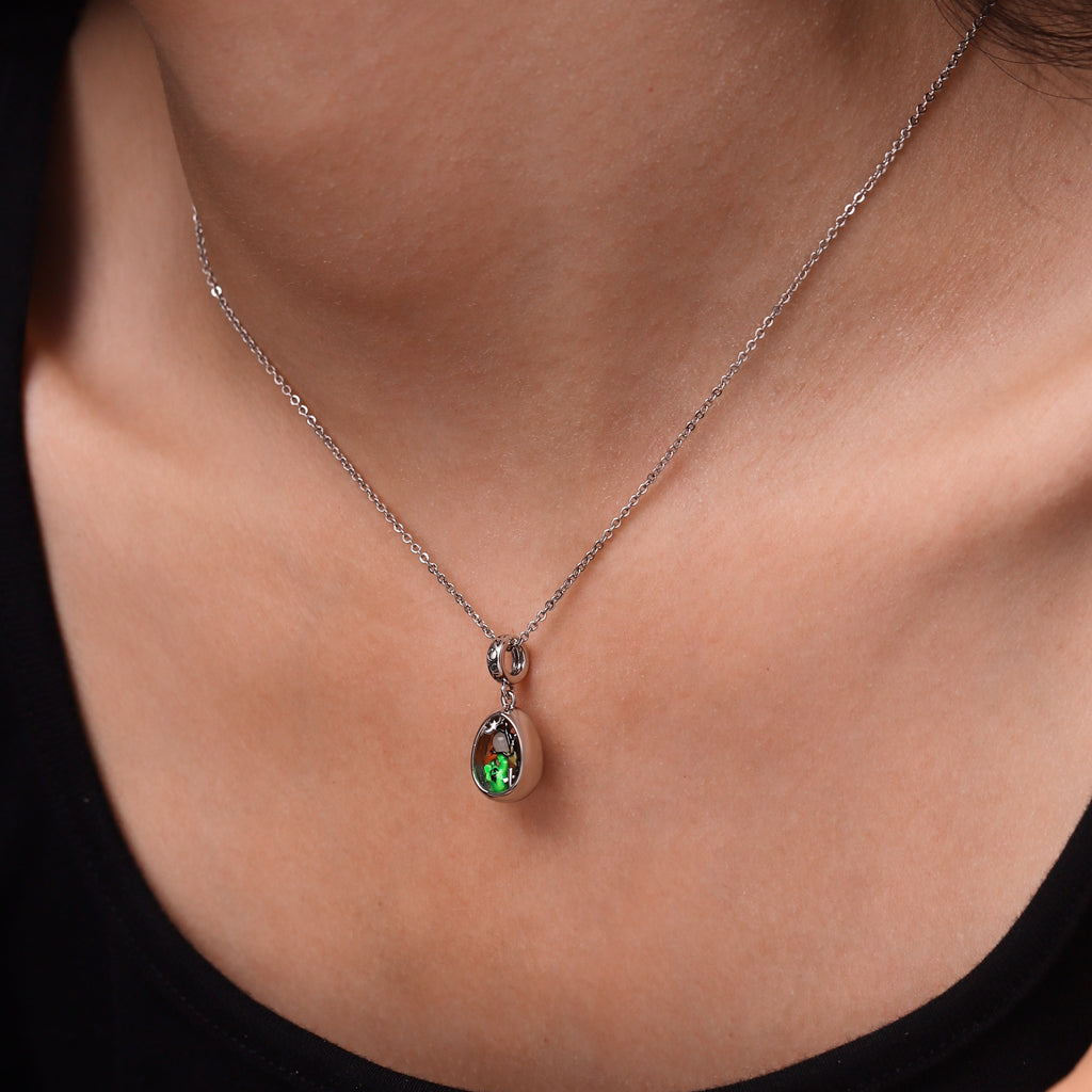 Gnoce Halloween Landscape Egg Glow-in-the-Dark Pendant Dangle Charm_6