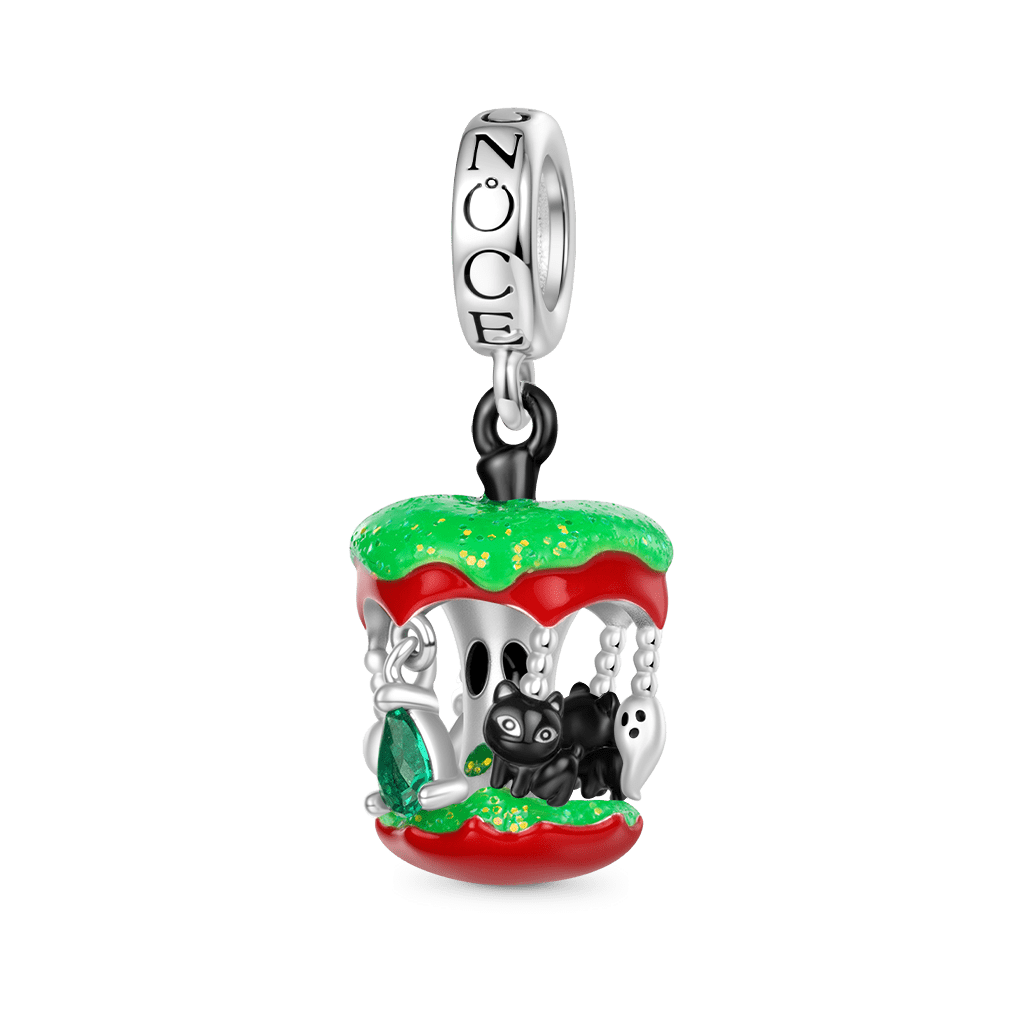 Gnoce Halloween Poison Apple Carousel Glow-in-the-Dark Pendant Dangle Charm_2
