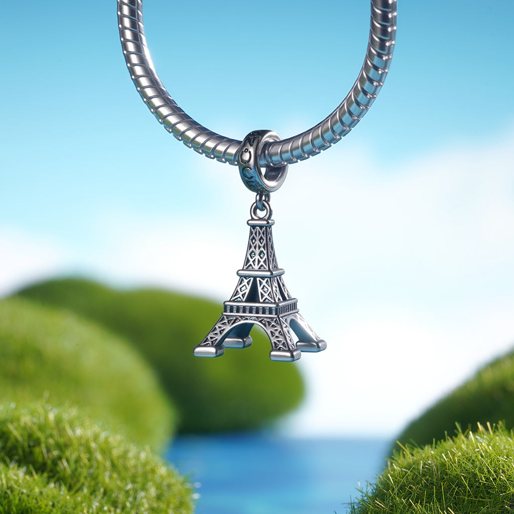 Gnoce City Series - Eiffel Tower Pendant Dangle Charm_3