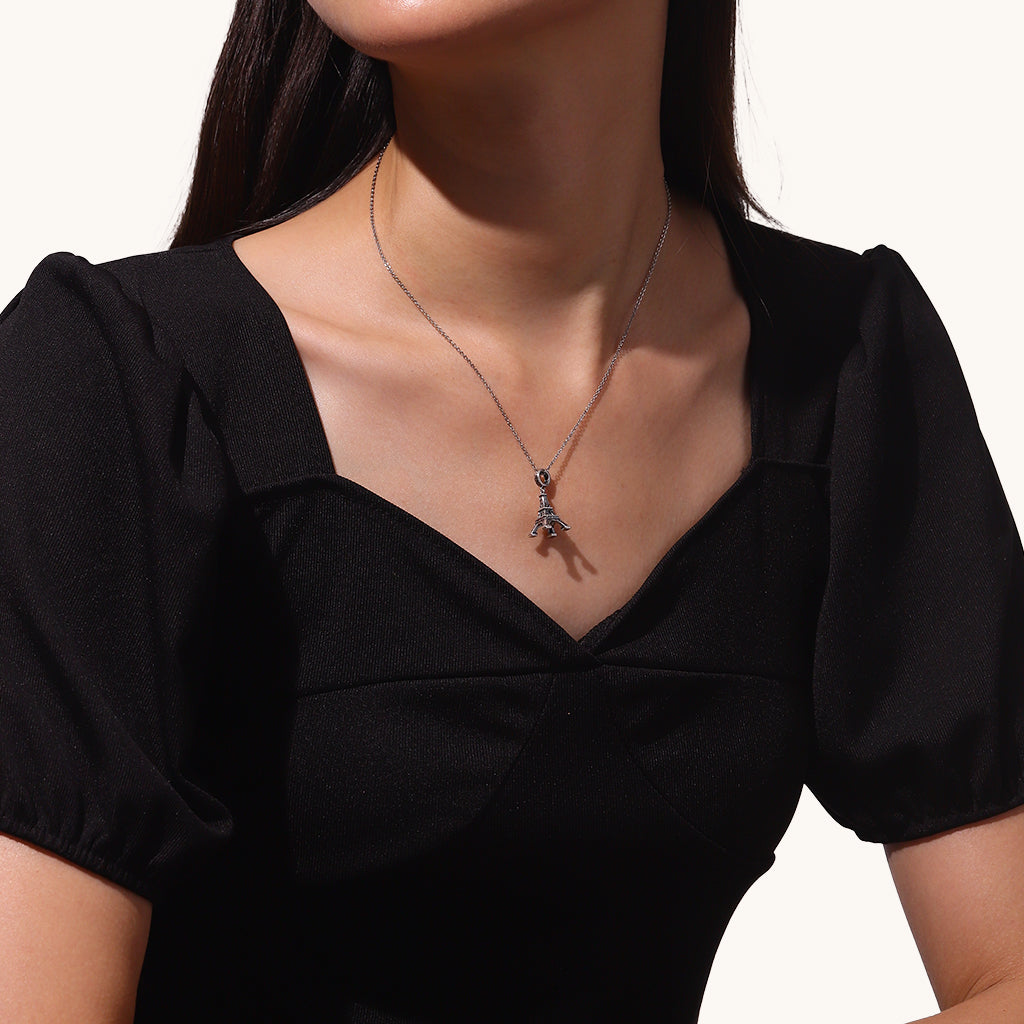 Gnoce City Series - Eiffel Tower Pendant Dangle Charm_5