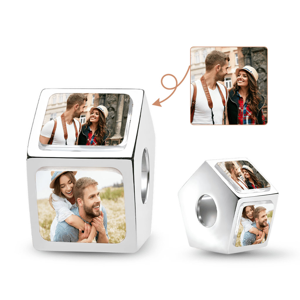 Gnoce Personalized 5 Side Photo Charm_1