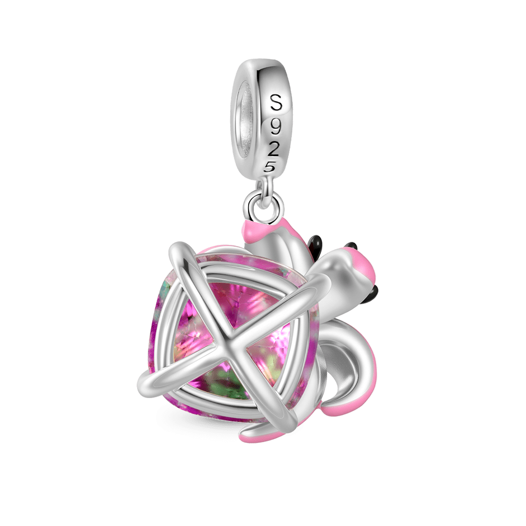 Gnoce Lily Leopard Print Pendant Dangle Charm_5