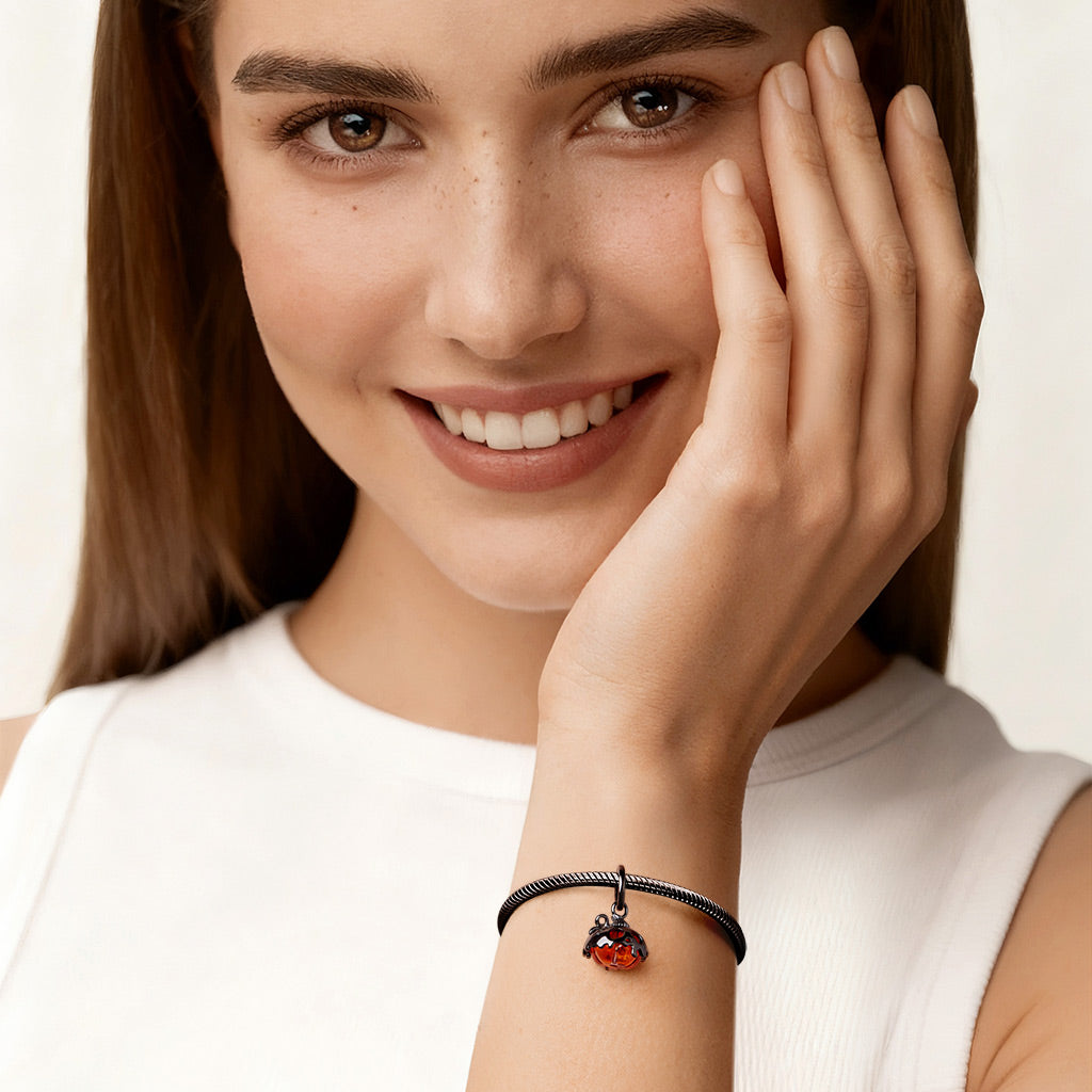 Gnoce Halloween Skull Pumpkin Pendant Dangle Charm_4