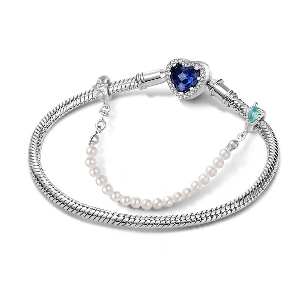 Gnoce Starfish & Turtle Pearl Safety Chain Charm_3