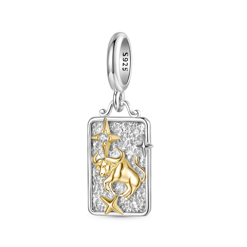 Gnoce Constellation Taurus Pendant Dangle Charm_1