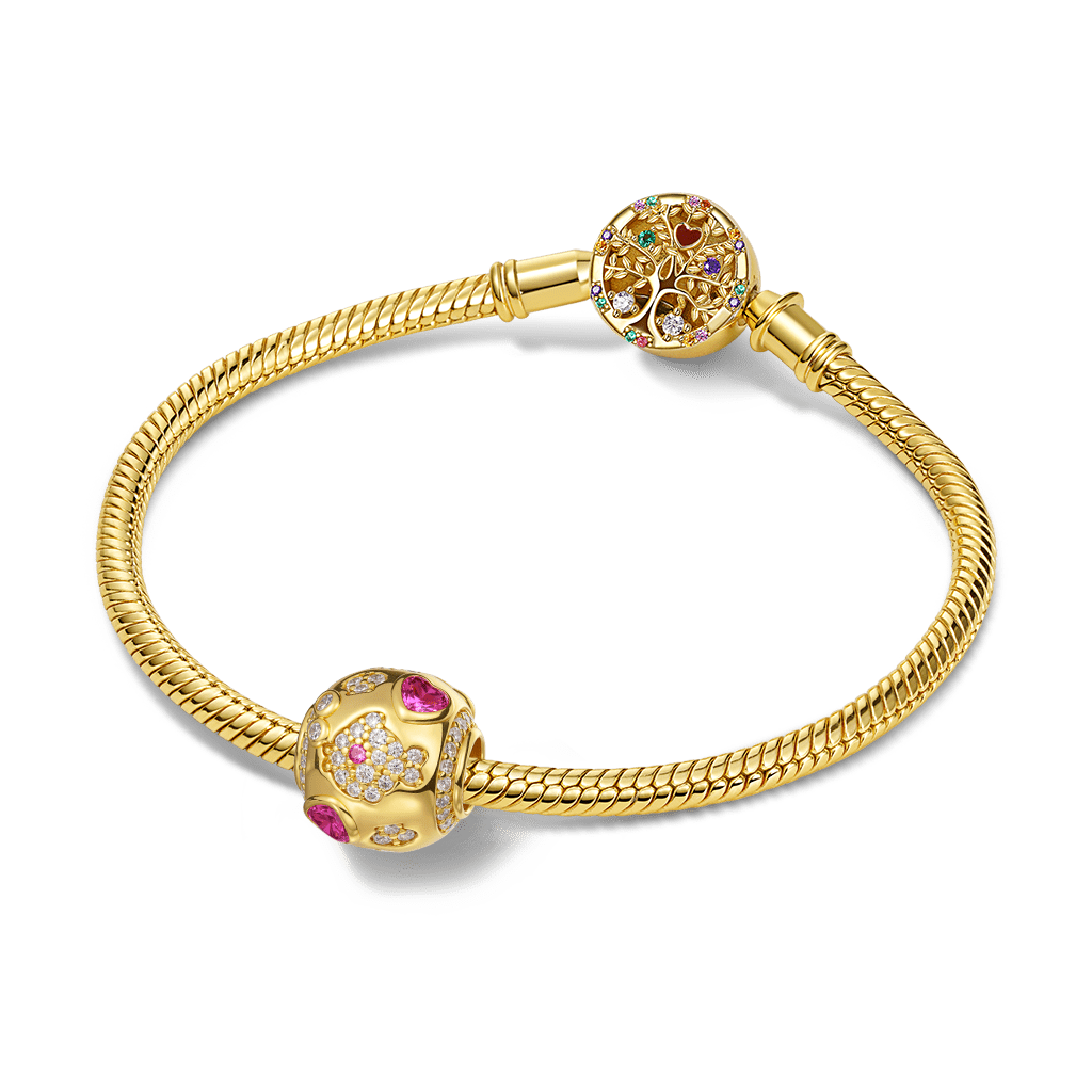 Gnoce Sparkling Fish with Pink Hearts Charm_3