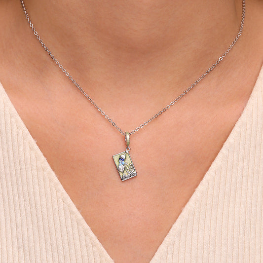 Gnoce Tarot Temperance Card Glow-in-the-Dark Pendant Dangle Charm_3