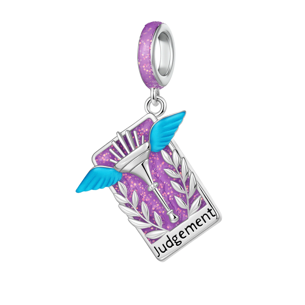 Gnoce Tarot Judgment Card Glow-in-the-Dark Pendant Dangle Charm_2