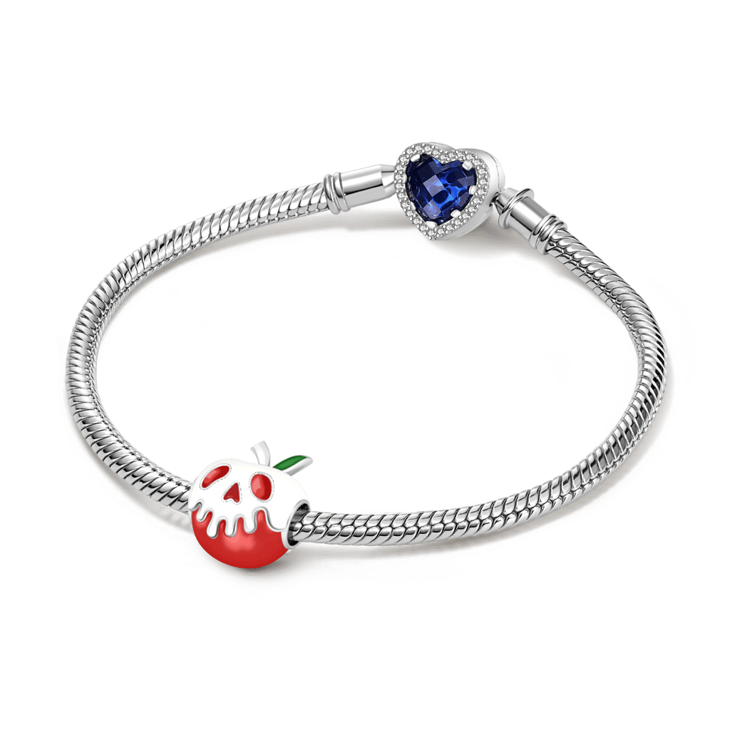 Gnoce "Christmas Halloween Gift" Red Apple with Light Green Leaf Charm Bead_3