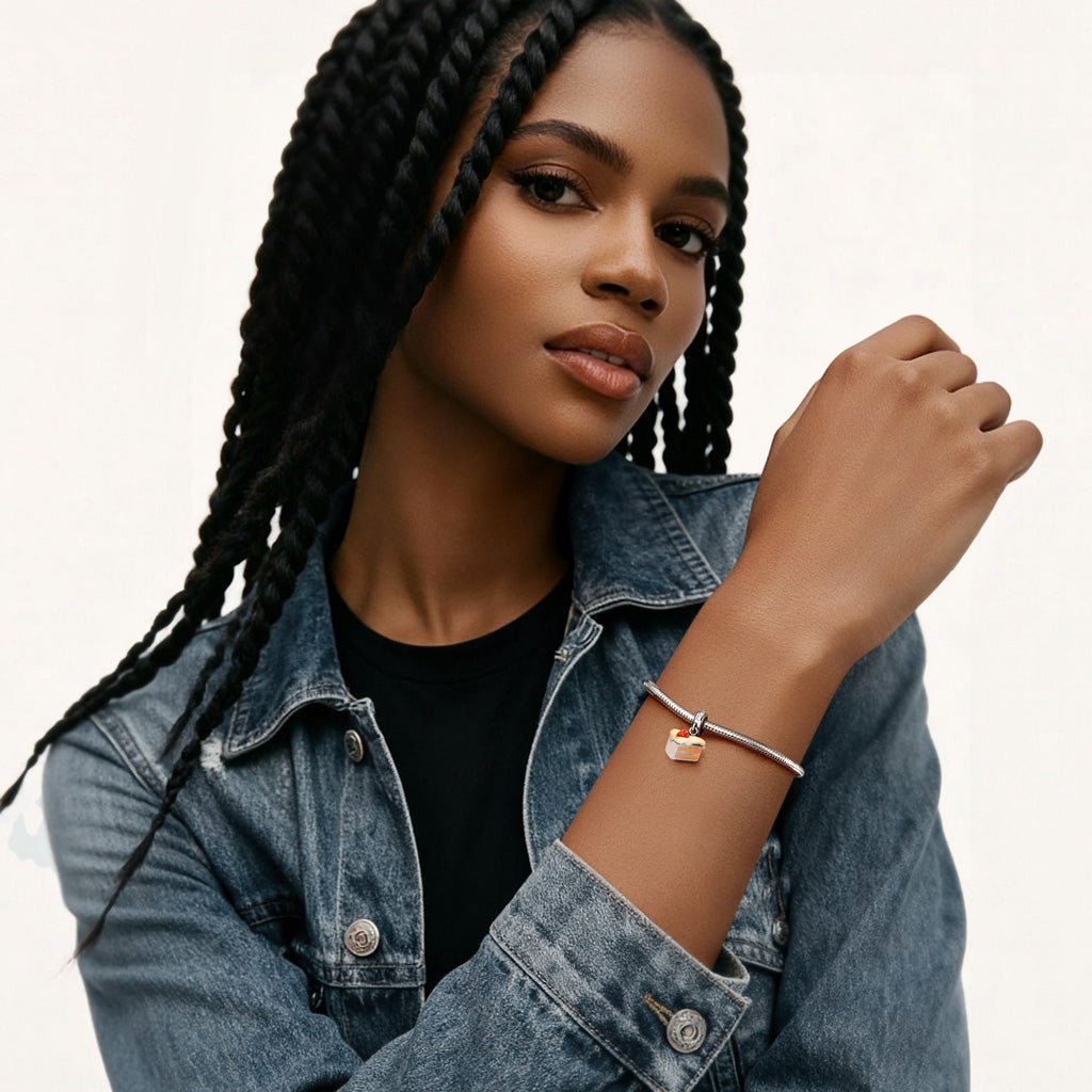 Gnoce Sweet Love Cake Pendant Dangle Charm_5