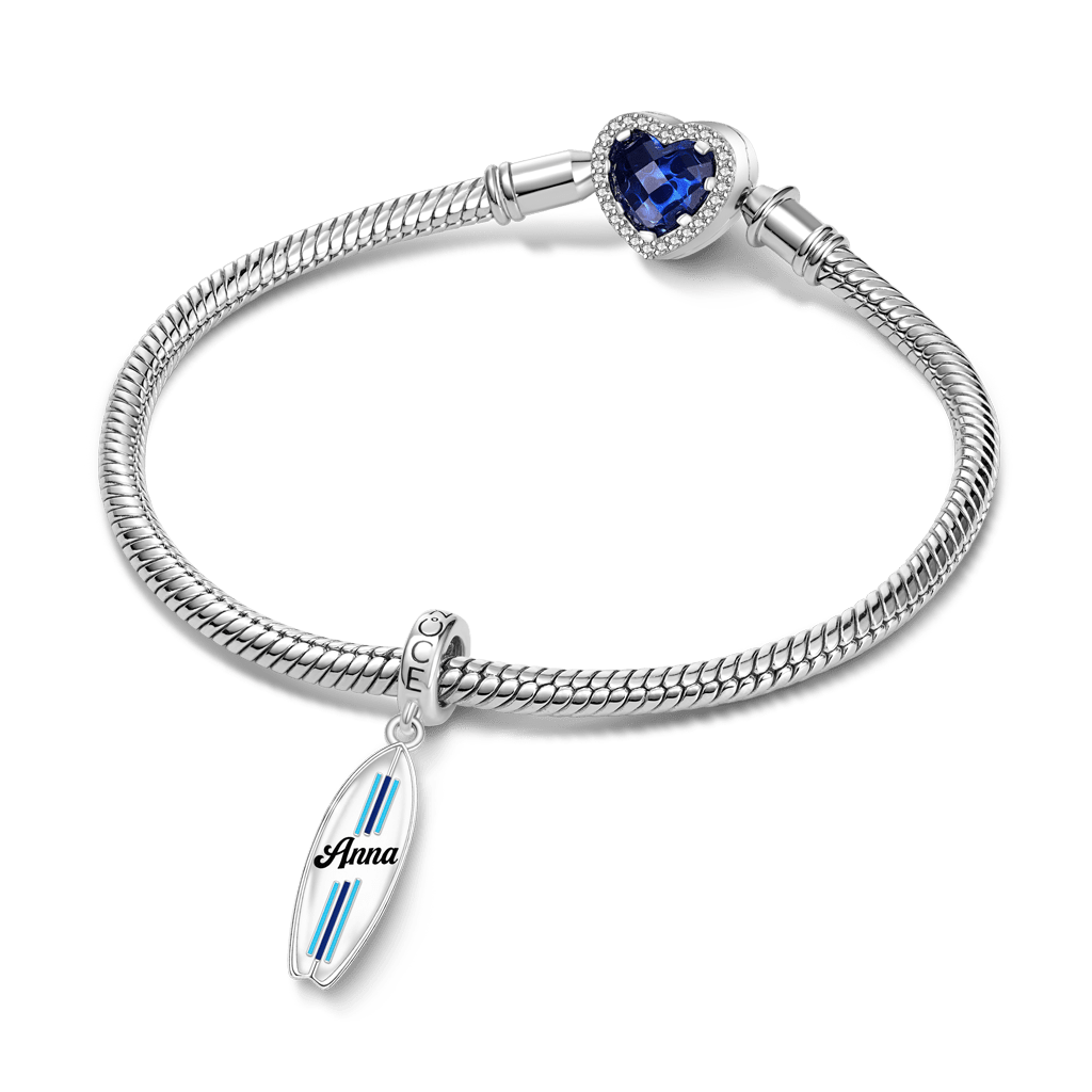 Gnoce Customized Surfboard Birthstone Pendant Dangle Charm_4